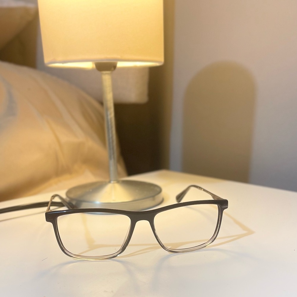 Perry Ellis Gray PE458-1 Square Eyeglasses FRAMES ONLY